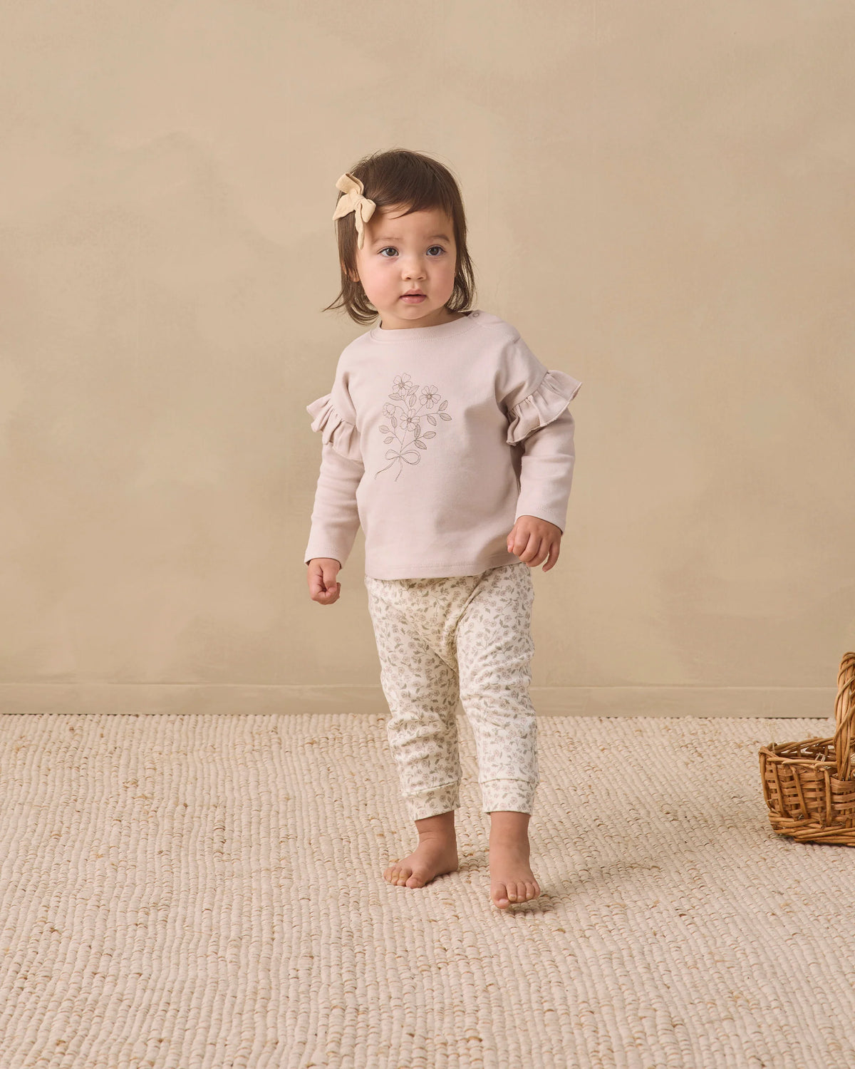 Drawstring Pant in Floret - Doodlebug's Children's Boutique