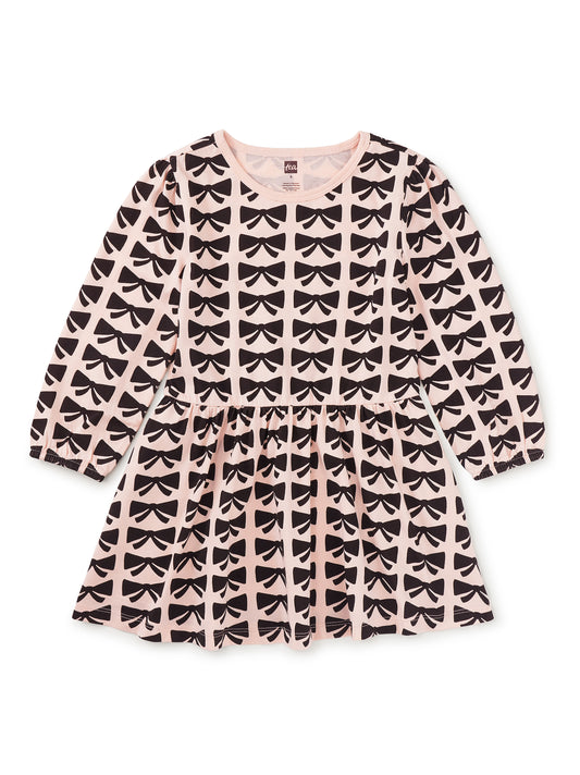 Blouson Sleeve Pocket Dress in Bow - Doodlebug's Children's Boutique