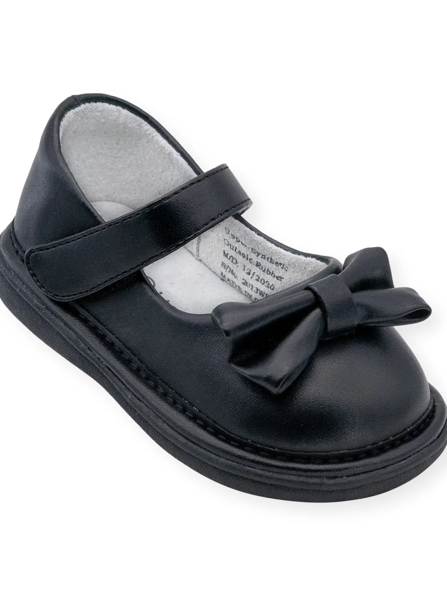 Black Bow Squeaker Shoe  - Doodlebug's Children's Boutique