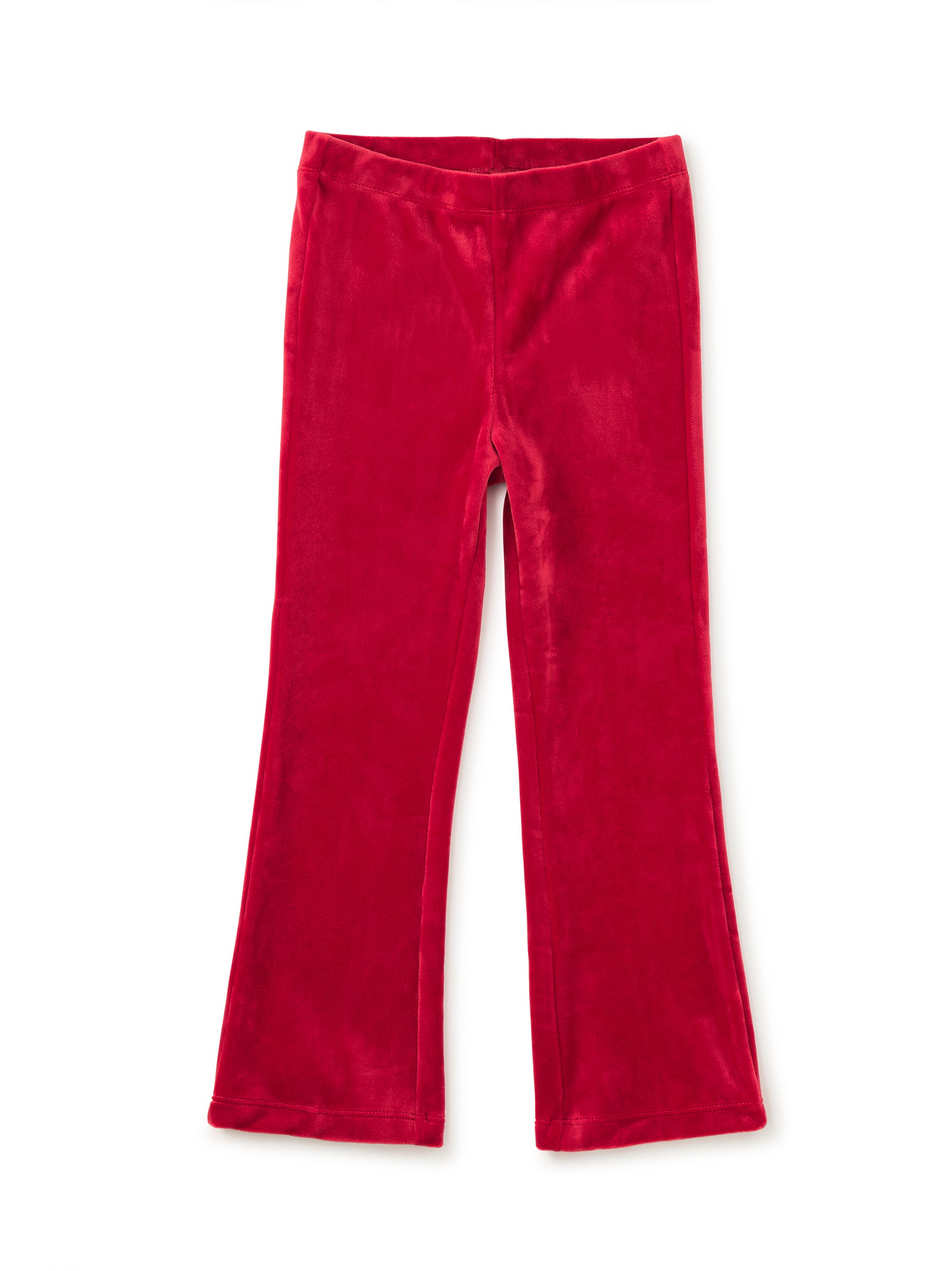 Very Velour Flare Pants in Red Wagon - Doodlebug's Children's Boutique