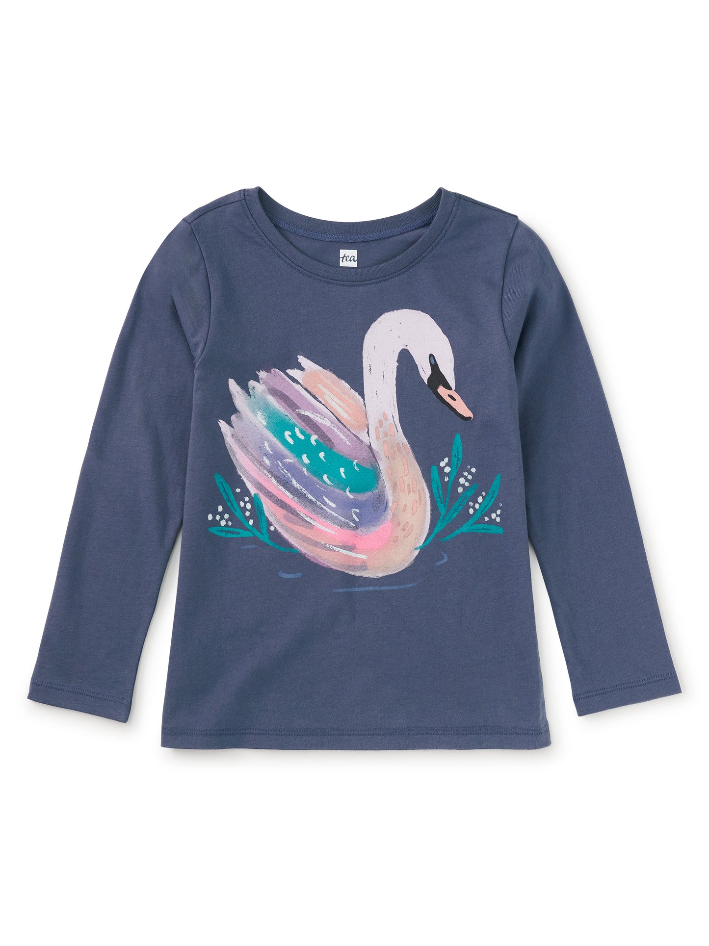 Painted Swan Graphic Tee - Doodlebug's Children's Boutique