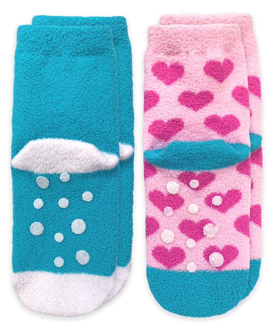 Llama Love Fuzzy Non Skid Slipper Socks 2 Pack  - Doodlebug's Children's Boutique