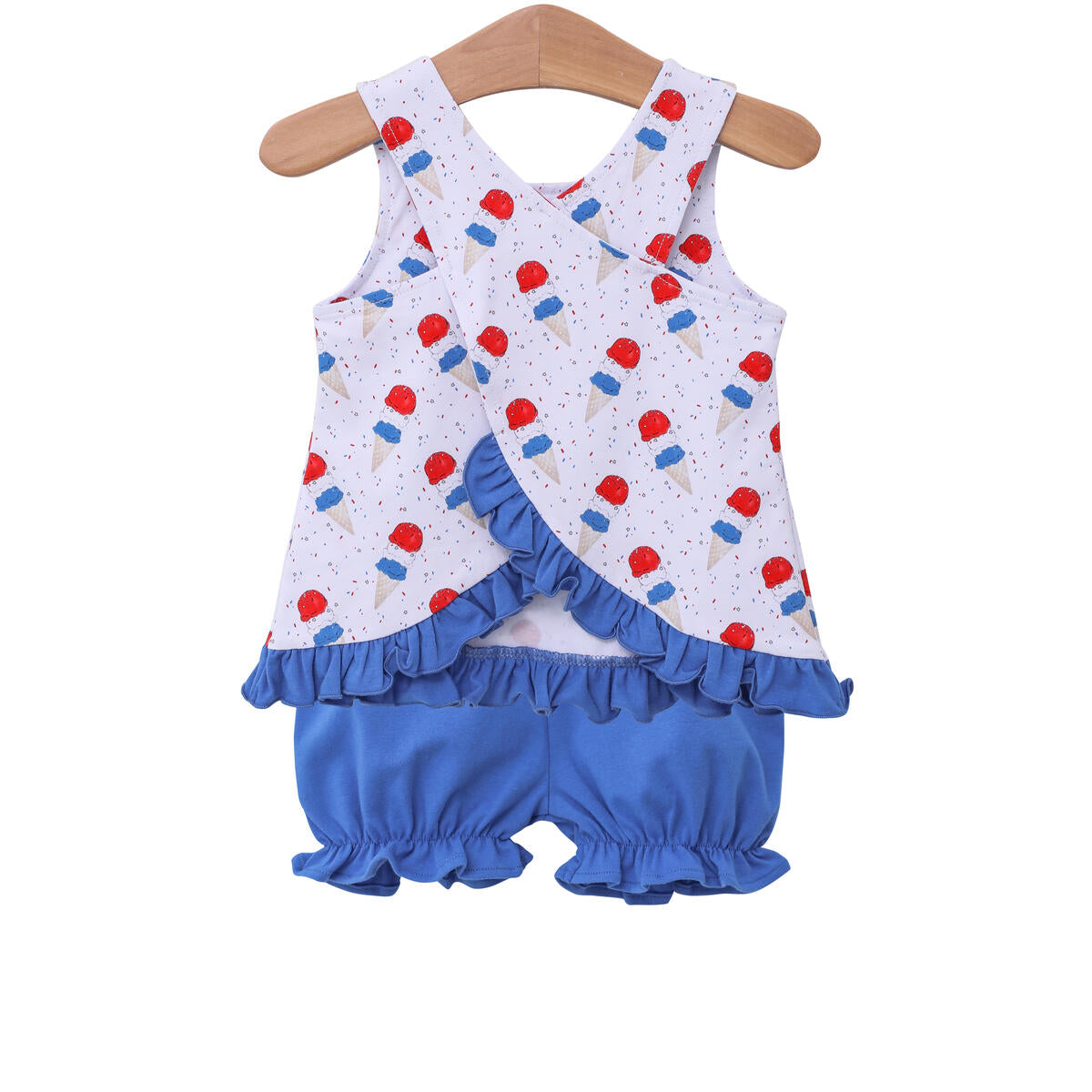 Patriotic Ice Cream Bloomer Set  - Doodlebug's Children's Boutique