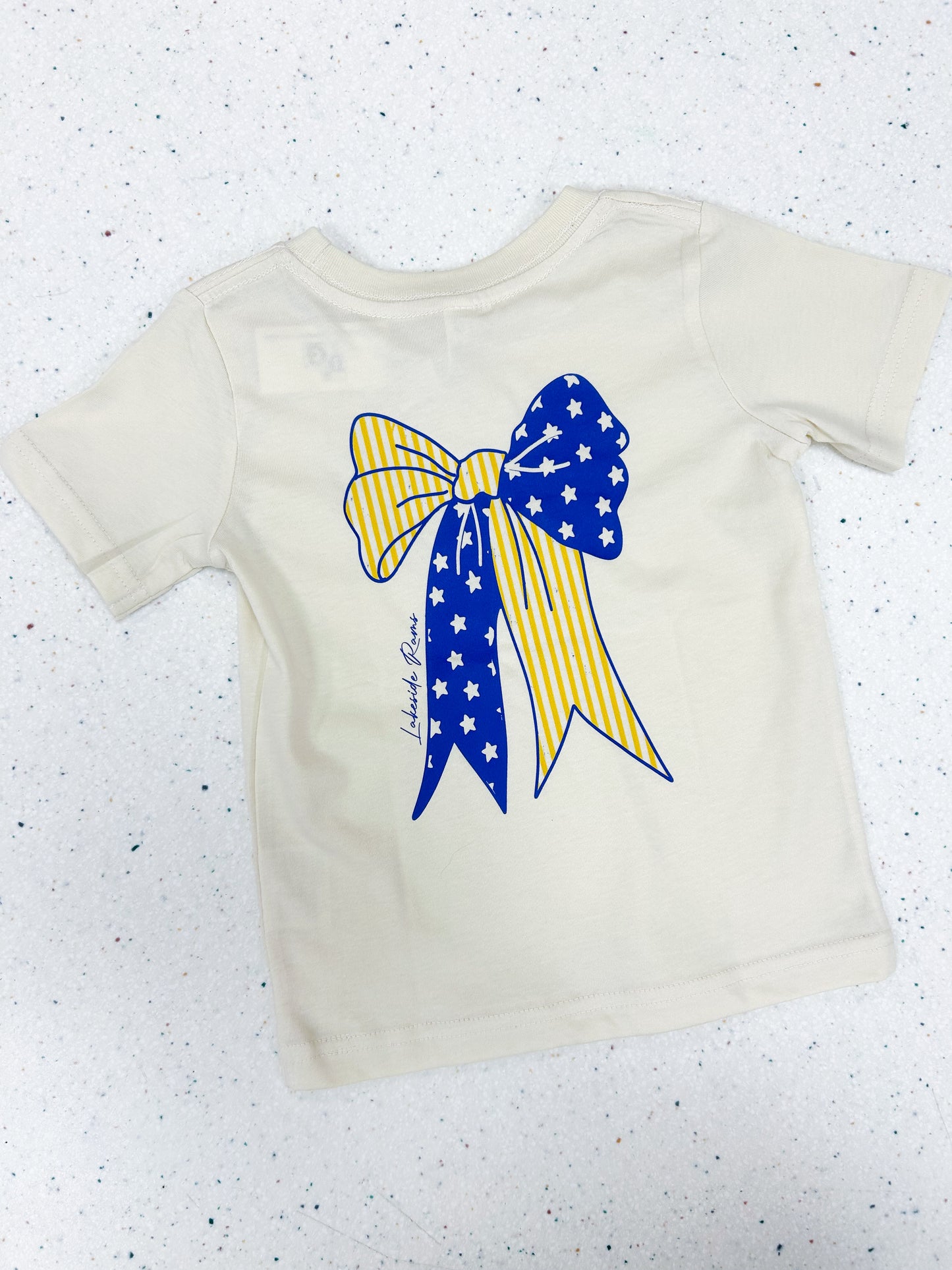 Lakeside Rams Bow Tee - Doodlebug's Children's Boutique