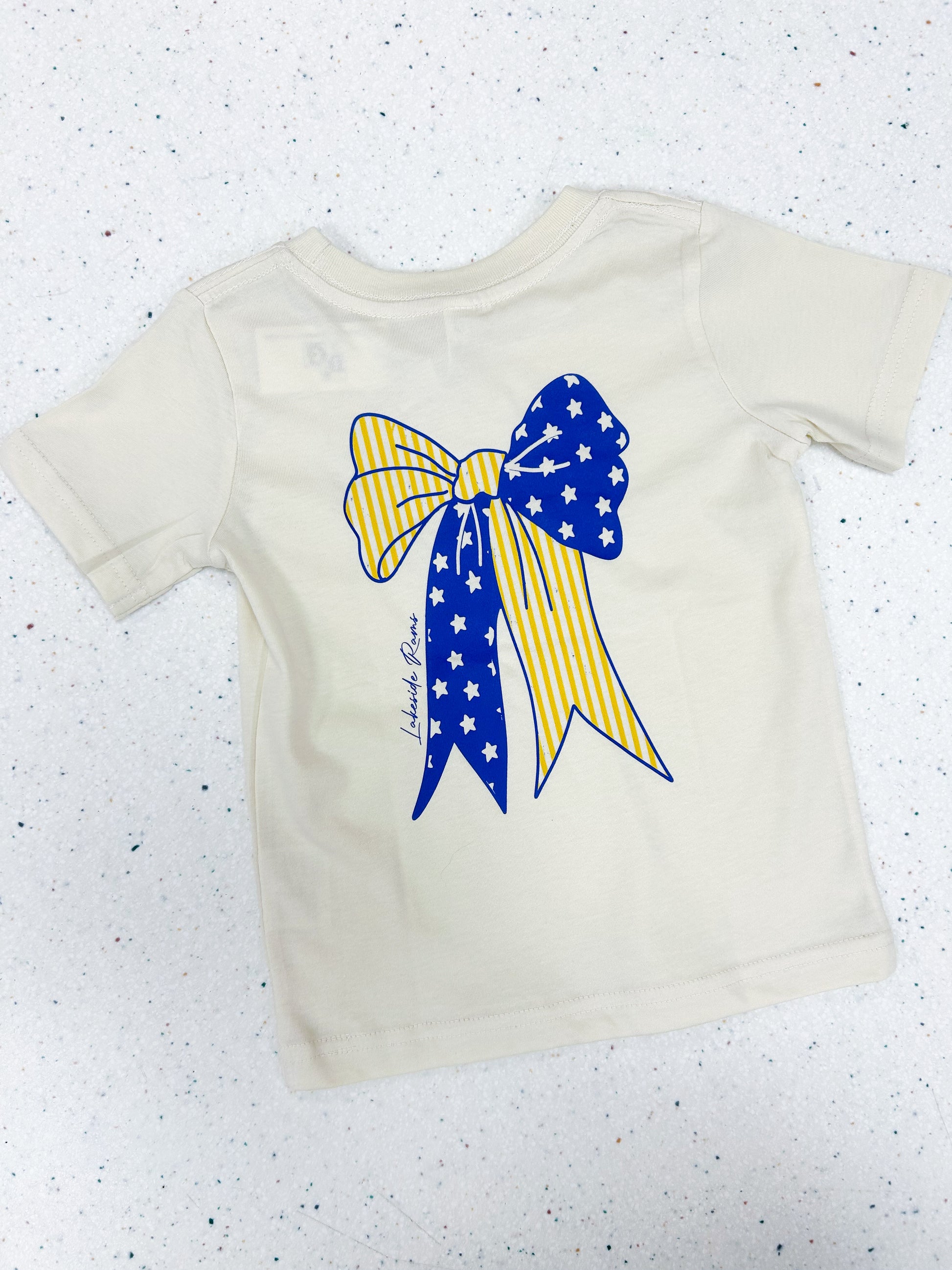 Lakeside Rams Bow Tee - Doodlebug's Children's Boutique