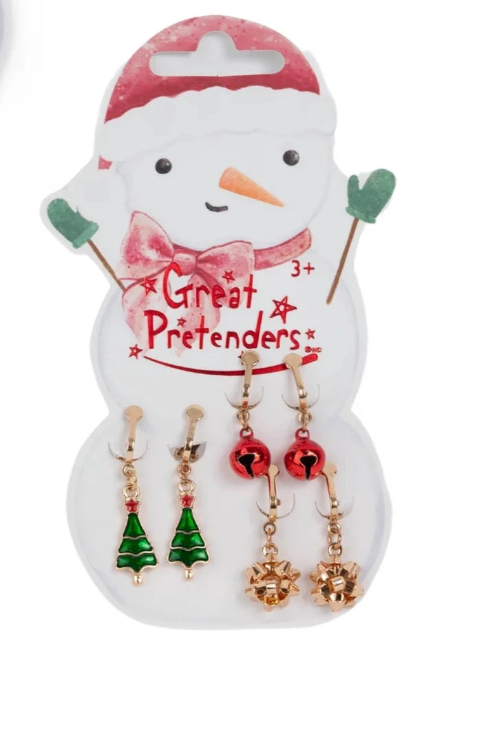 Christmas Clip-On Earring Set  - Doodlebug's Children's Boutique