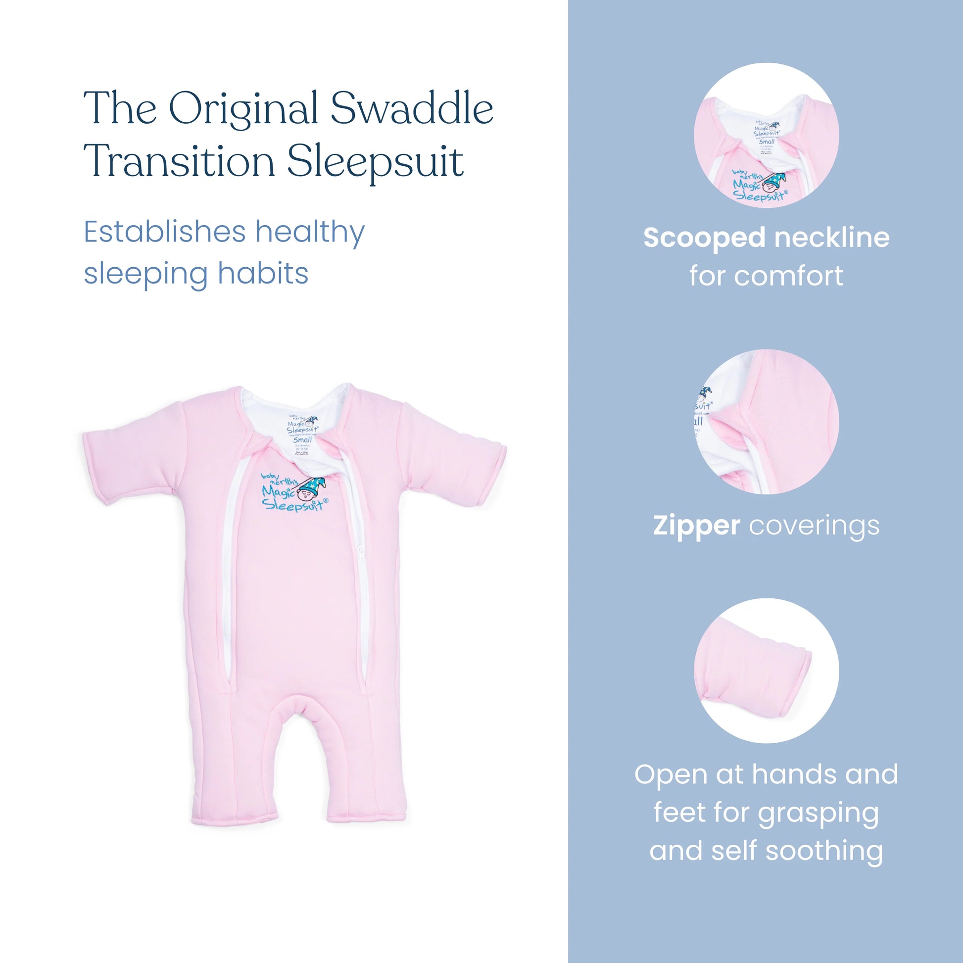 Baby Merlin's Magic Sleepsuit® in Pink - Doodlebug's Children's Boutique
