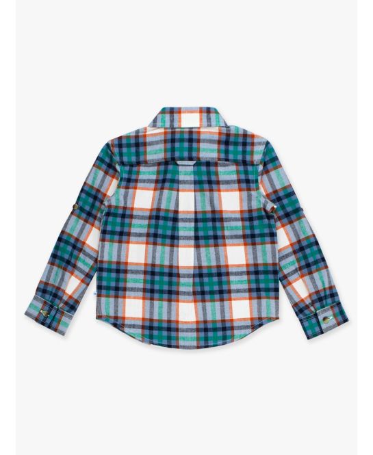 Peyton Plaid Long Sleeve Button Down Shirt - Doodlebug's Children's Boutique