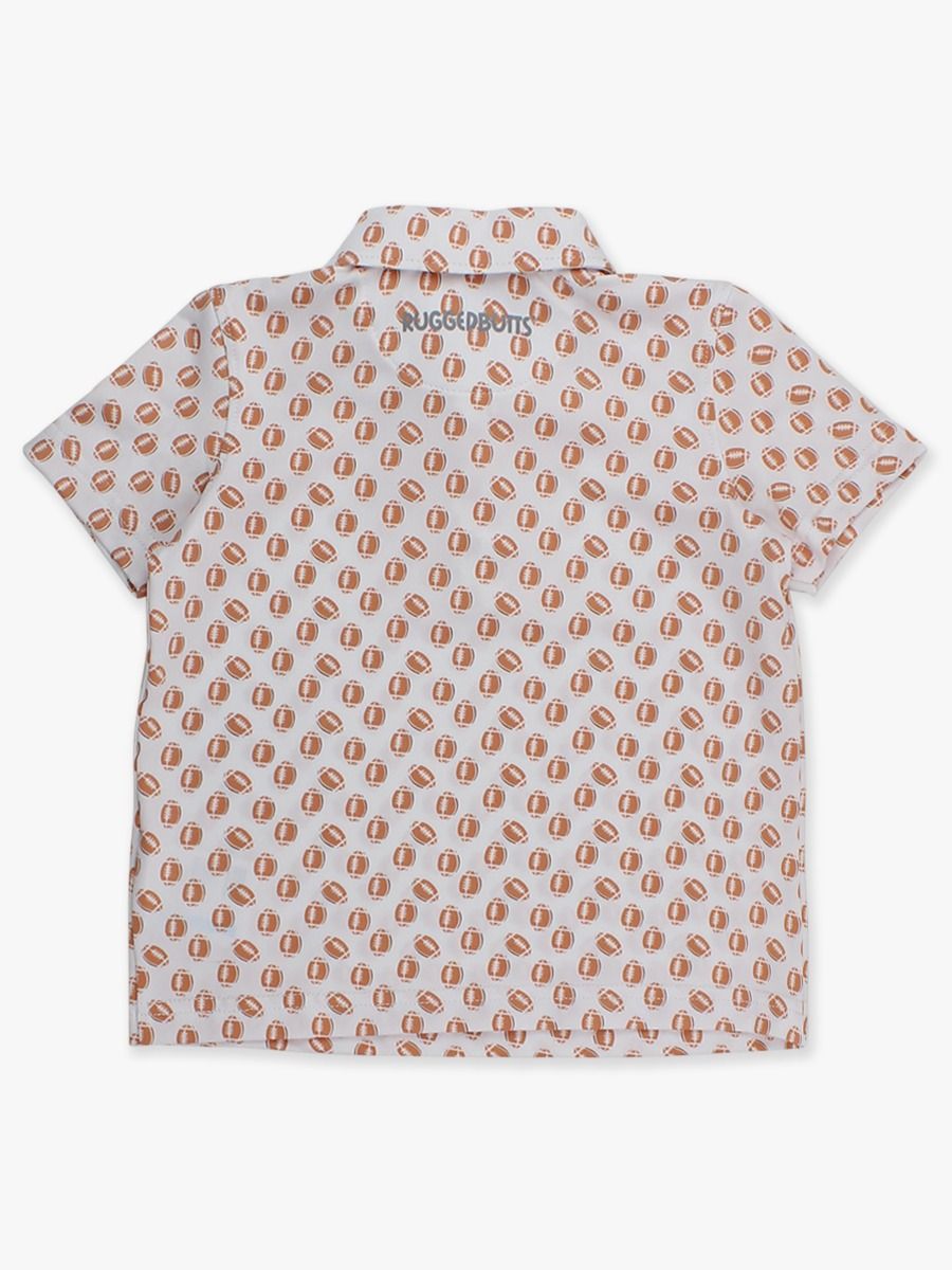 Football Frenzy Performance Polo - Doodlebug's Children's Boutique