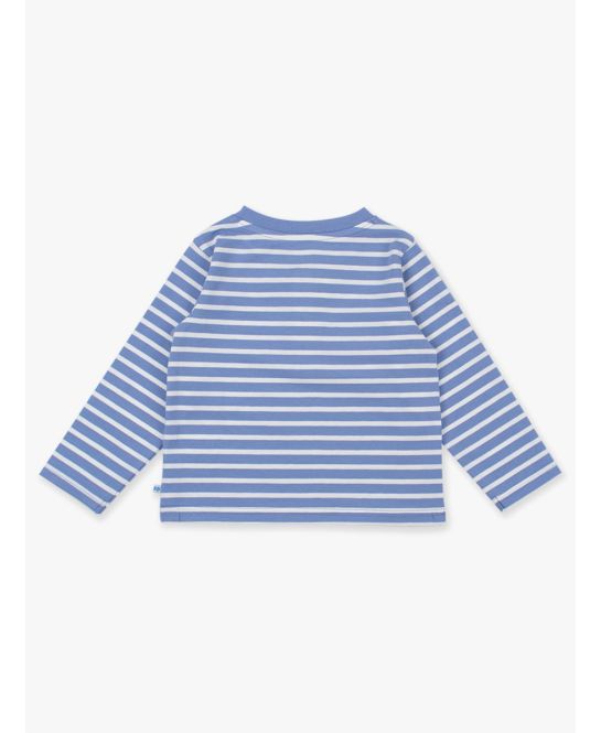 Periwinkle Stripe Pumpkin Henley - Doodlebug's Children's Boutique
