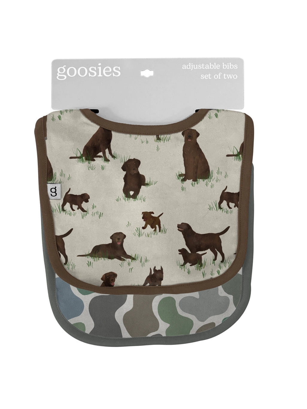 Labradors & Camo Bib Set - Doodlebug's Children's Boutique