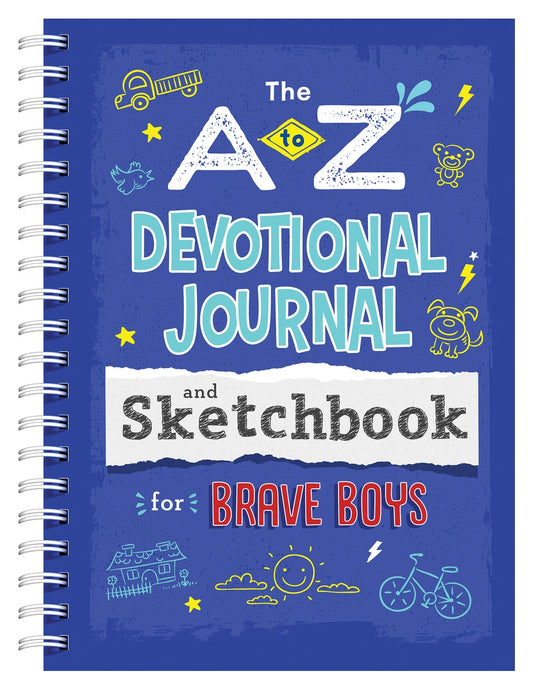 The A-Z Devotional Journal & Sketchbook for Brave Boys  - Doodlebug's Children's Boutique