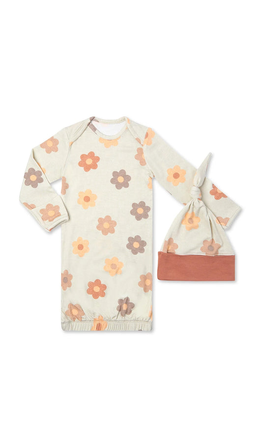 Daisies Gown Set  - Doodlebug's Children's Boutique