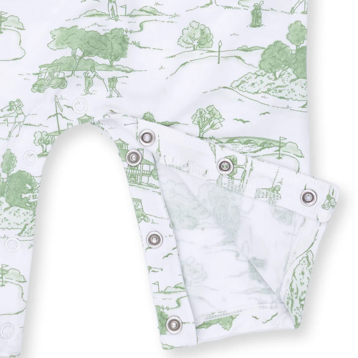 Golf Toile Polo Romper - Doodlebug's Children's Boutique