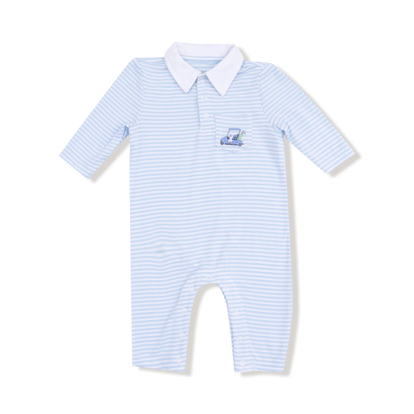 Golf Cart Polo Romper - Doodlebug's Children's Boutique