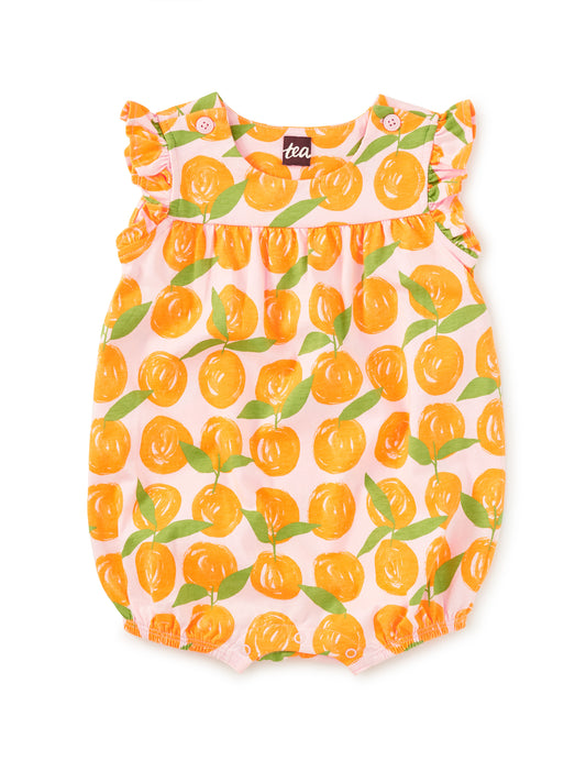 Valencia Oranges Flutter Baby Romper - Doodlebug's Children's Boutique