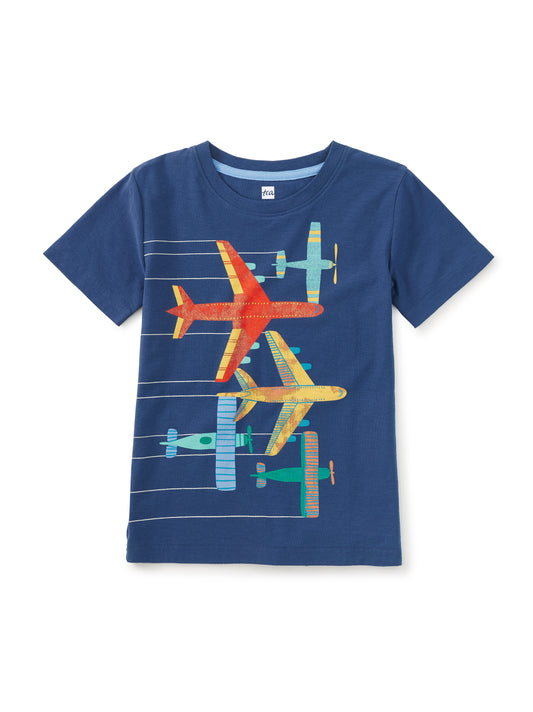 Vuela Alto Airplane Graphic Tee - Doodlebug's Children's Boutique