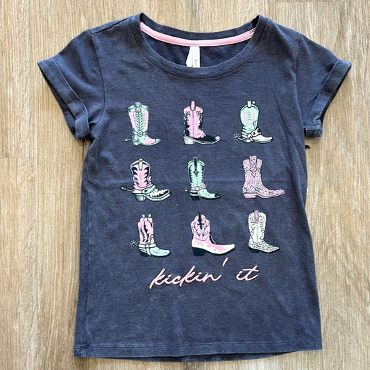 Kickin' It Embroidered Tee  - Doodlebug's Children's Boutique