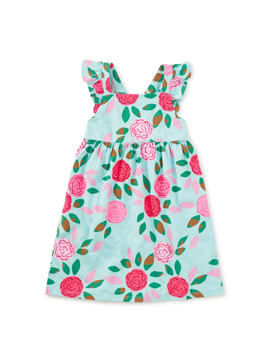 Spinning Carnations Ruffle Strap Dress - Doodlebug's Children's Boutique