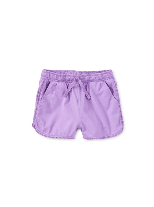 Paisley Purple Pom Pom Shorts - Doodlebug's Children's Boutique