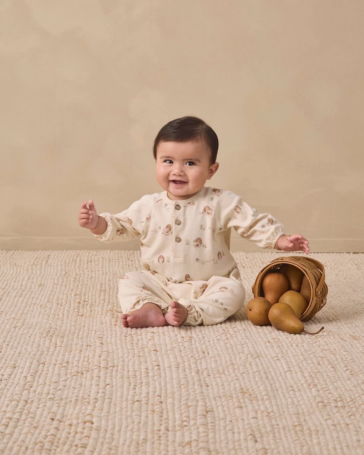 Henley Bubble Jumpsuit in Turkey - Doodlebug's Children's Boutique