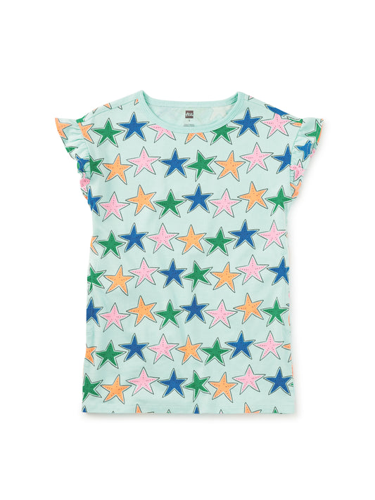 Starfish Flutter Sleeve Shift Dress - Doodlebug's Children's Boutique