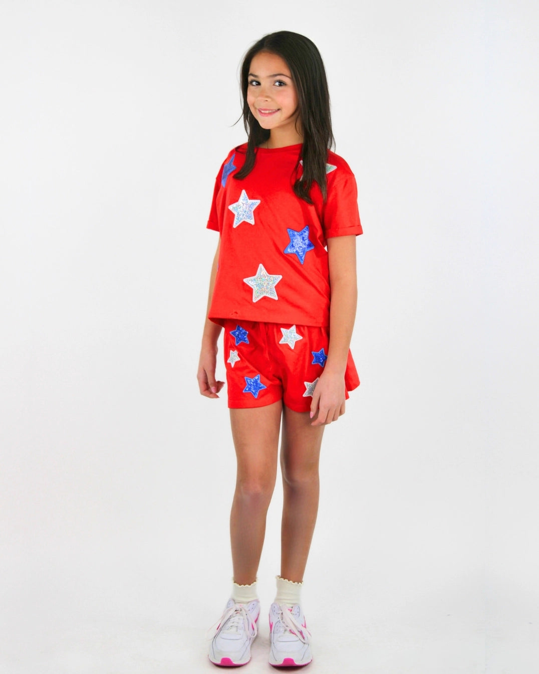 Sequin Stars Top & Shorts Set - Doodlebug's Children's Boutique
