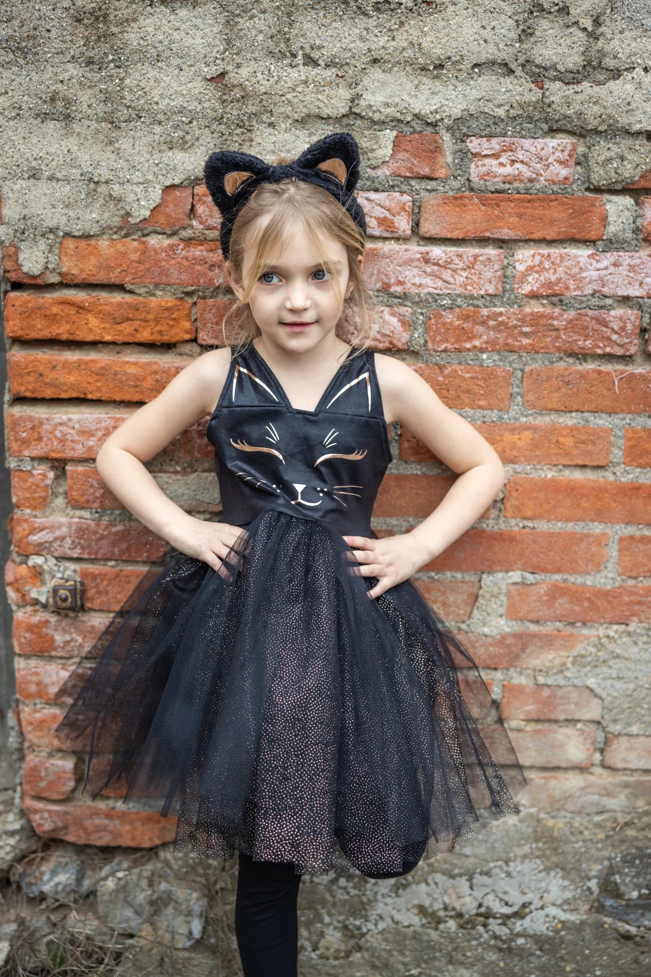 Black Cat Dress & Headband - Doodlebug's Children's Boutique