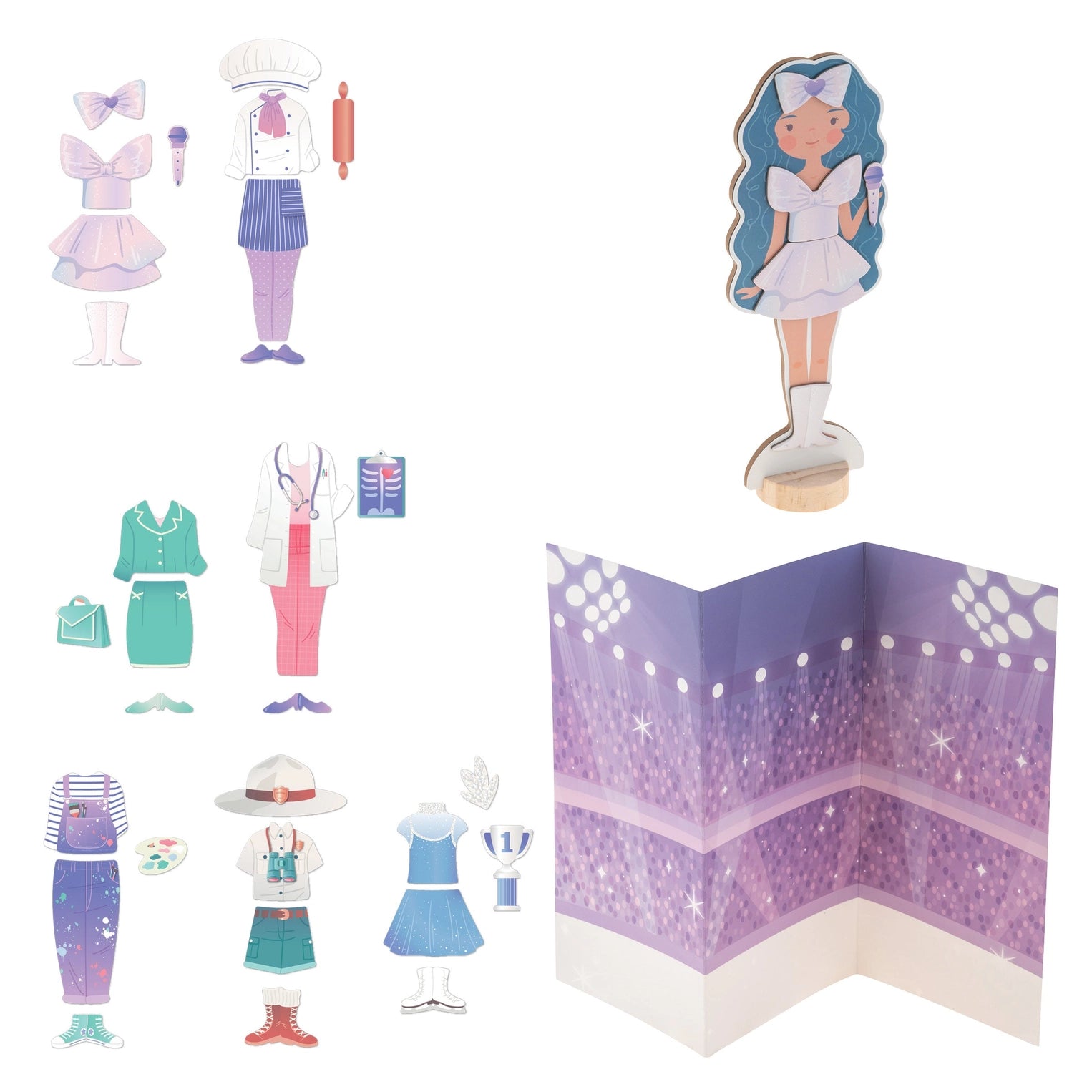 Dreamer Magnetic Dress-Up Dolls - Doodlebug's Children's Boutique