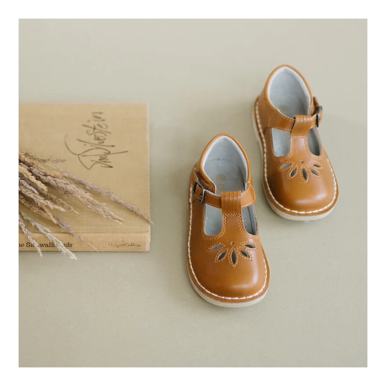 Sienna Appleseed Mary Jane Shoe in Camel  - Doodlebug's Children's Boutique