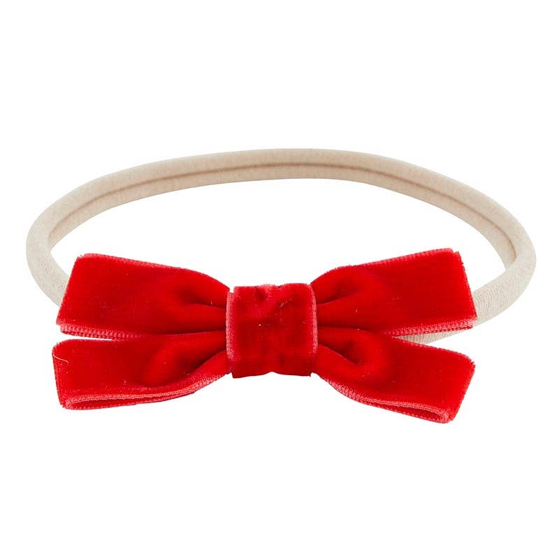 Holiday Velvet Bow Set - Doodlebug's Children's Boutique