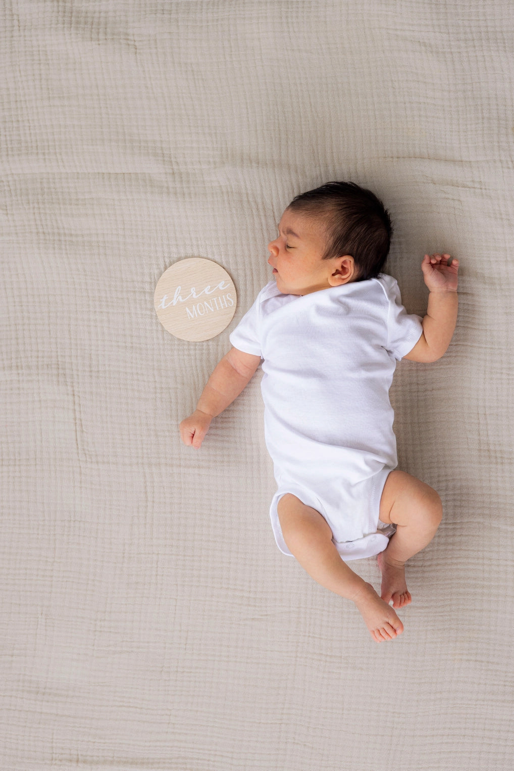 White Wooden Reversible Milestone Photo Cards