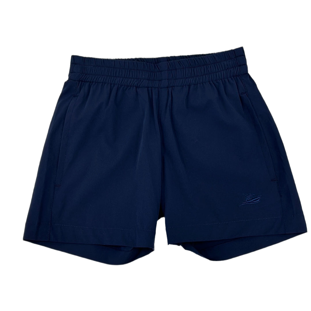 Performance Play Shorts in Navy  - Doodlebug's Children's Boutique