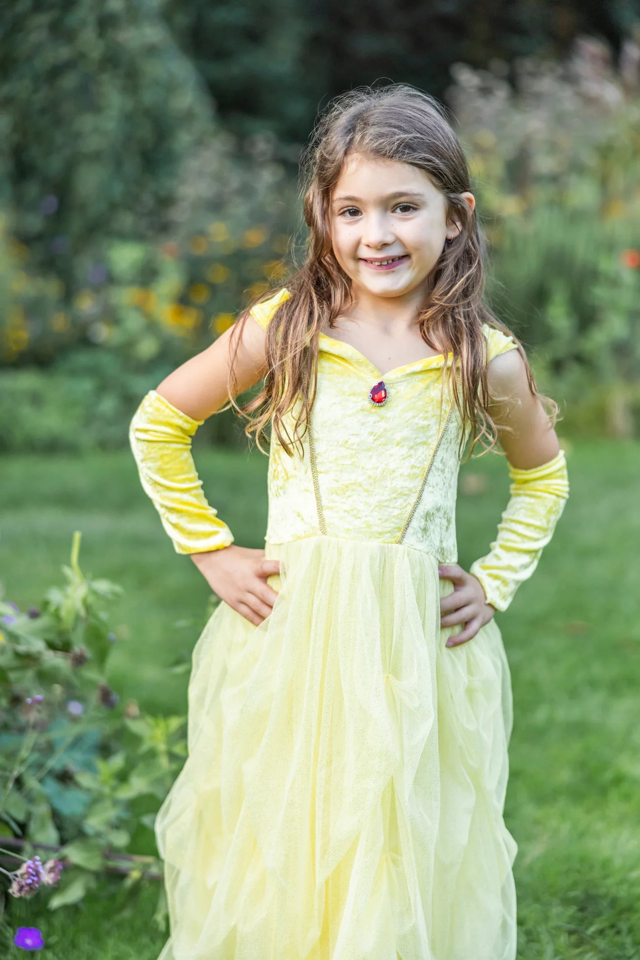 Velvety Soft Yellow Princess Dress - Doodlebug's Children's Boutique