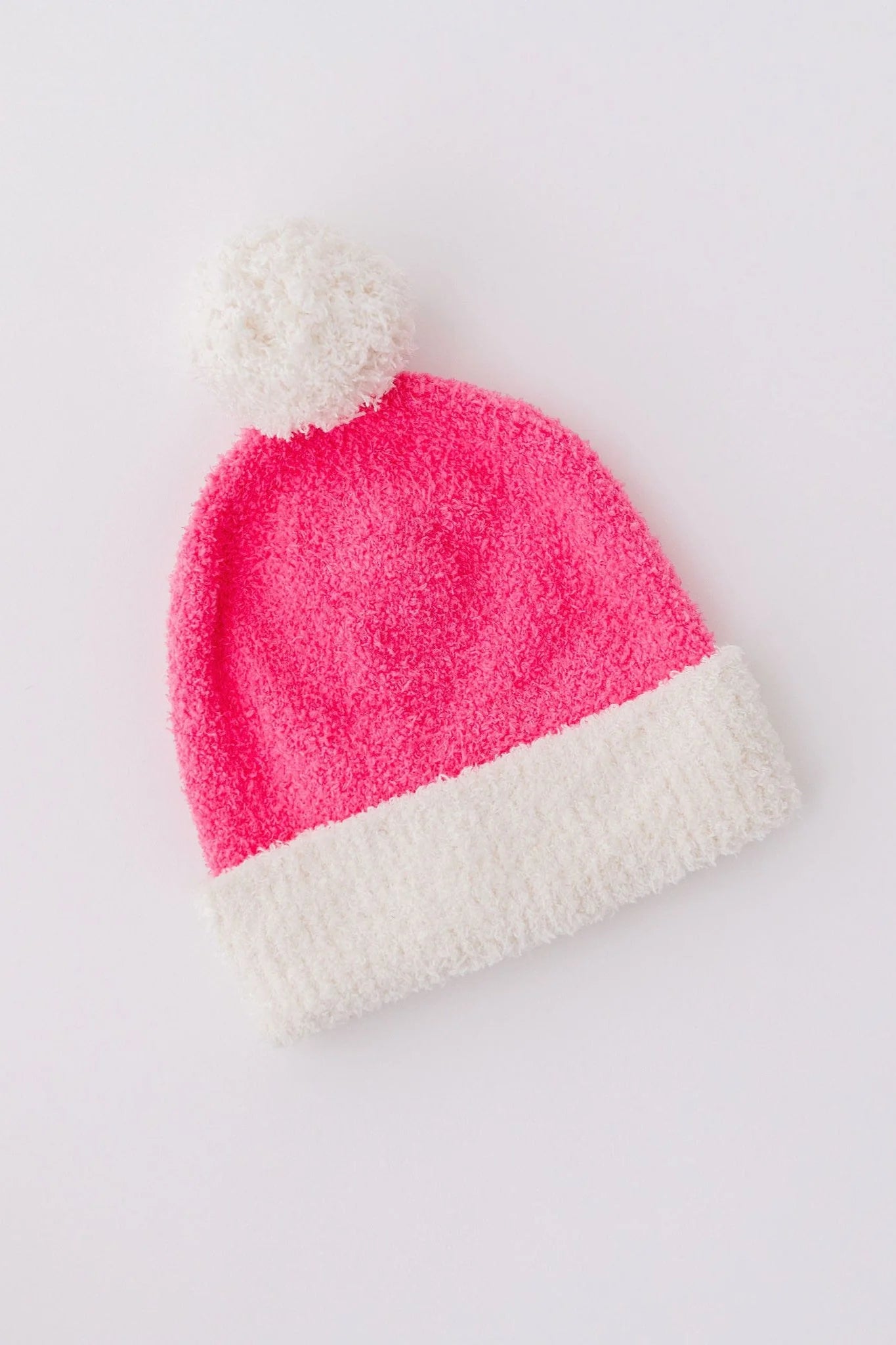 Bright Pink Cozy Pom Beanie - Doodlebug's Children's Boutique