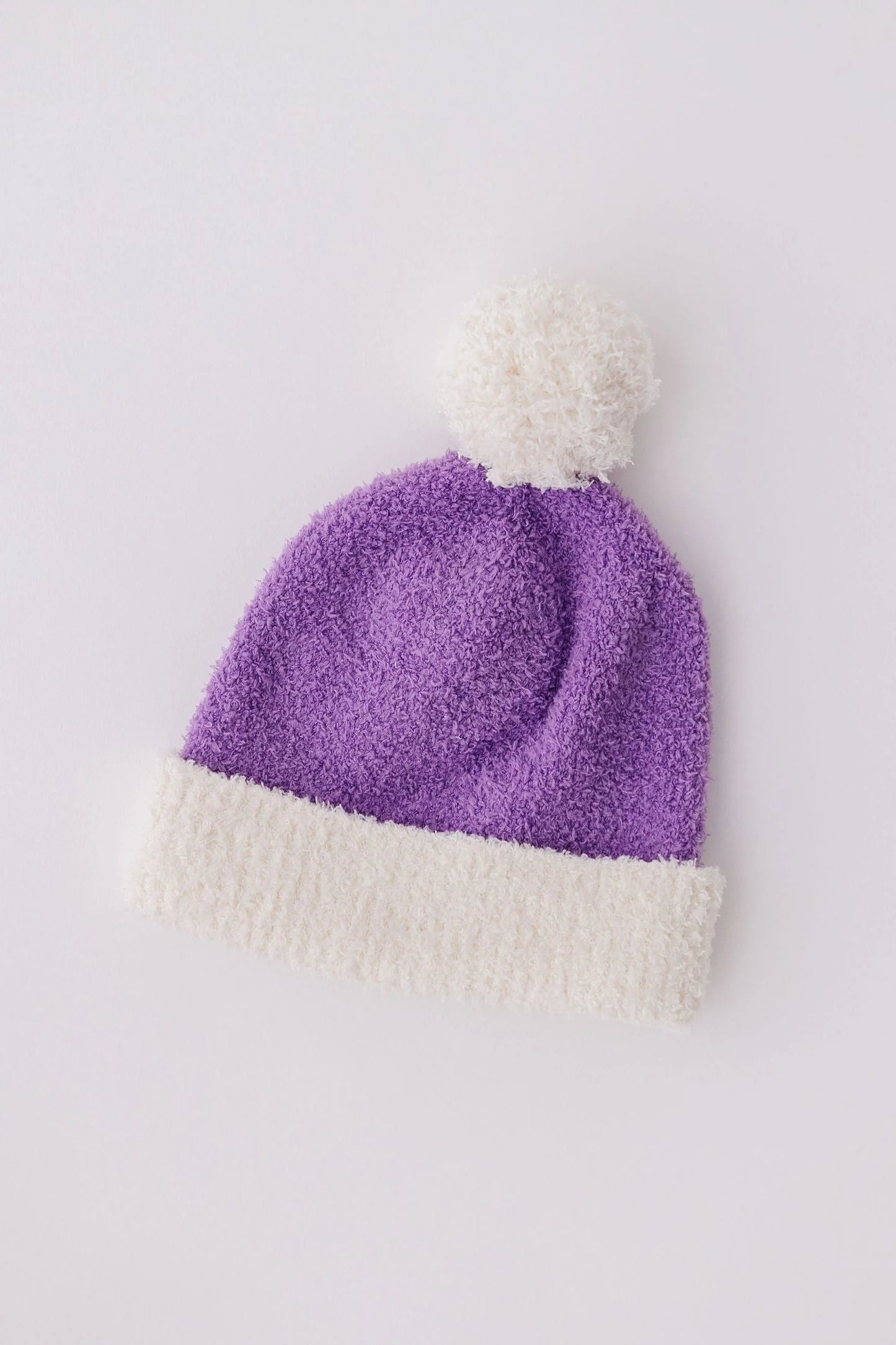 Lilac Cozy Pom Beanie - Doodlebug's Children's Boutique