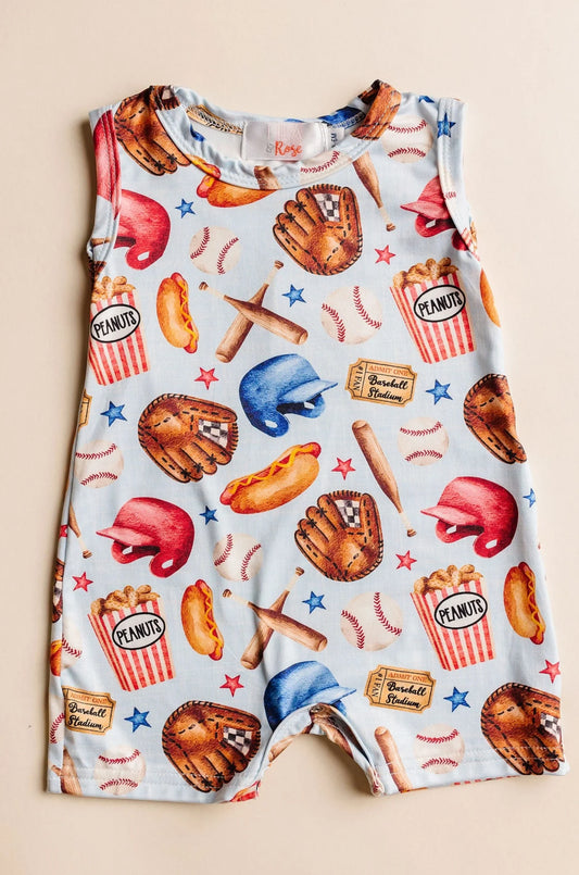 Take Me Out To The Ballgame Shorty  - Doodlebug's Children's Boutique