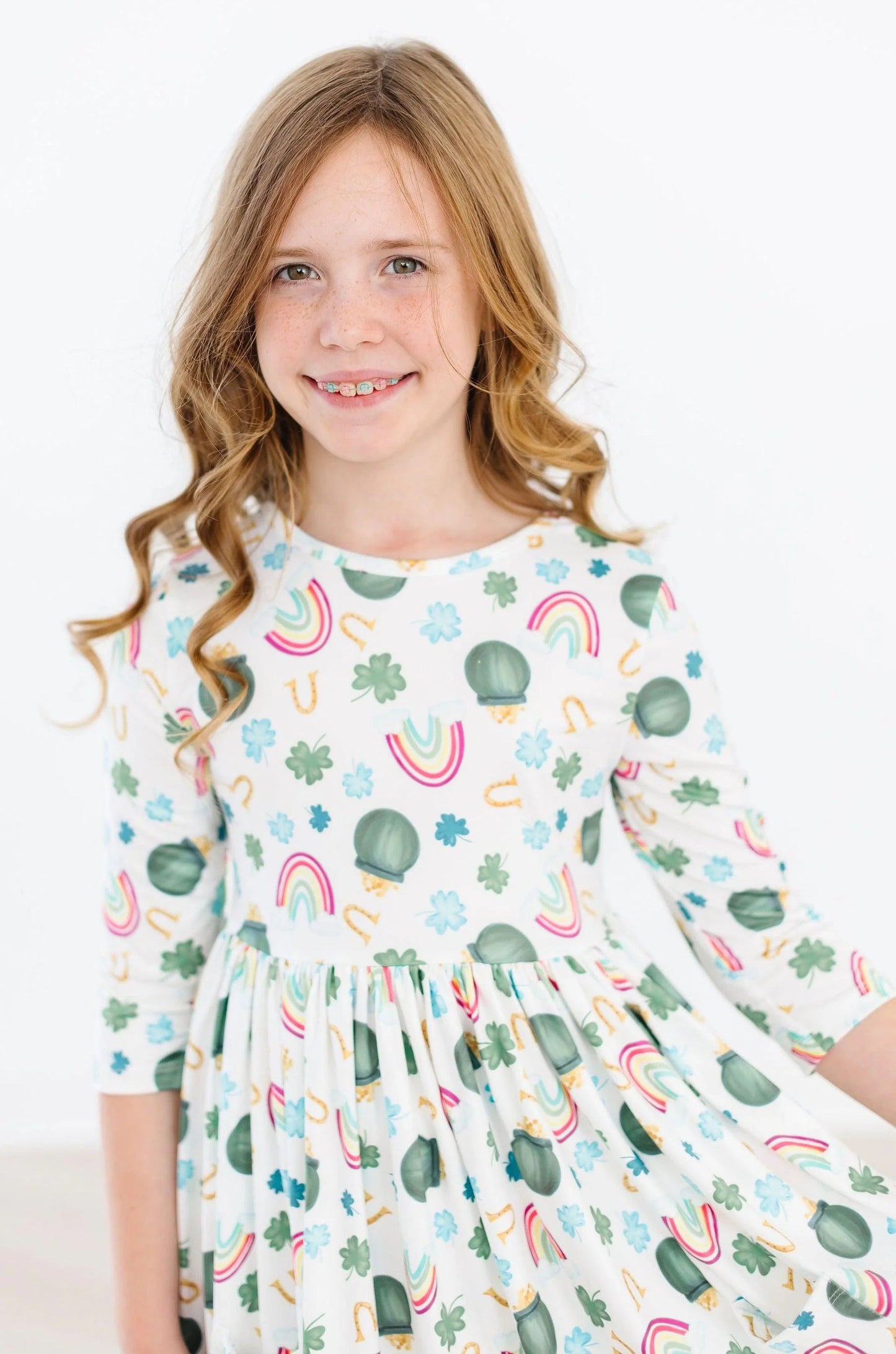 Luck of the Irish Pocket Twirl Dress  - Doodlebug's Children's Boutique