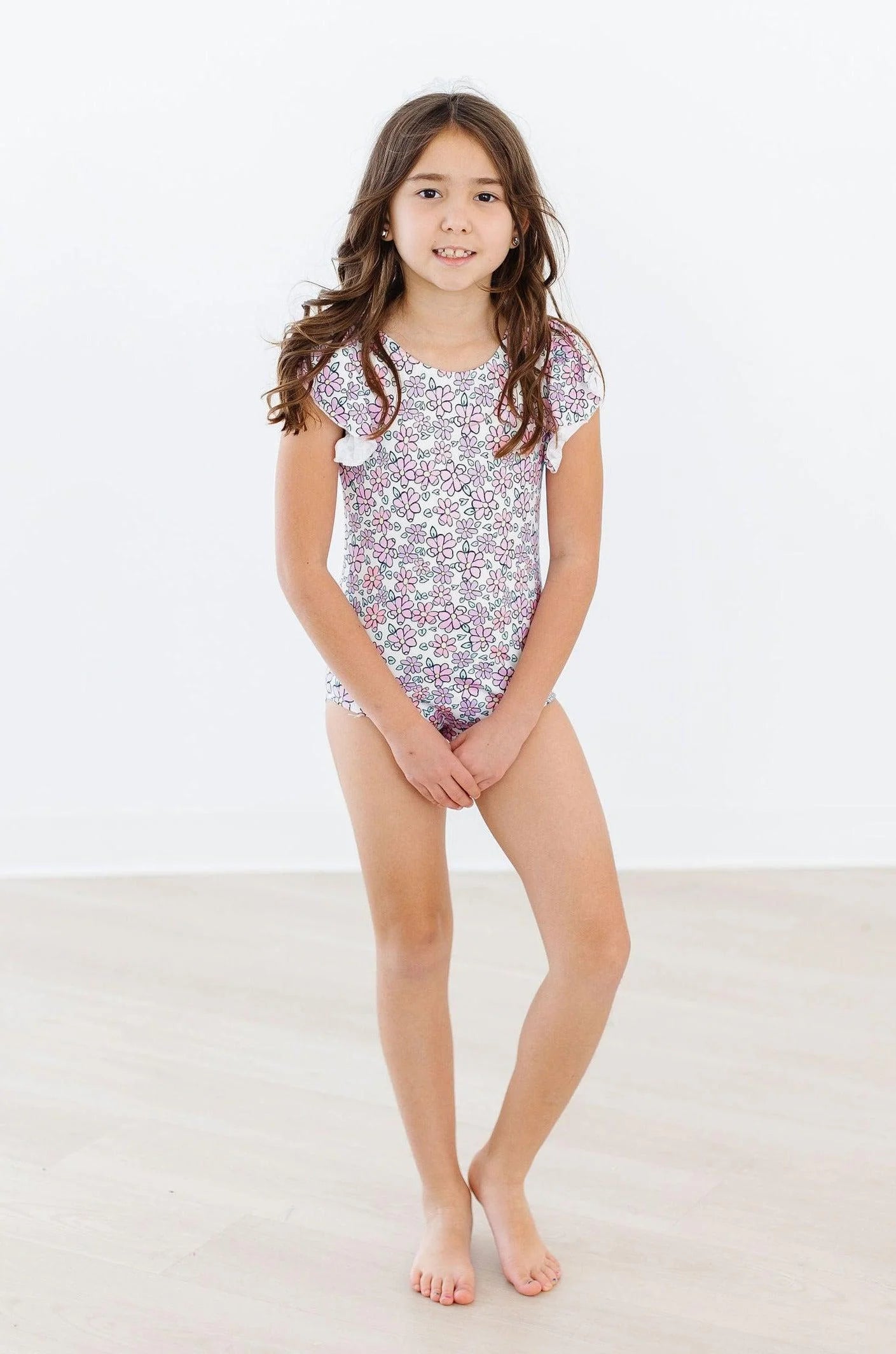 Lovely Lavender Flutter Sleeve Leotard  - Doodlebug's Children's Boutique