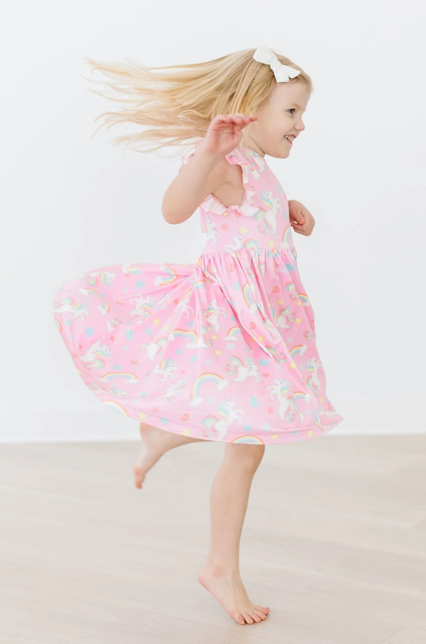 My Little Unicorn Flutter Sleeve Twirl Dress  - Doodlebug's Children's Boutique