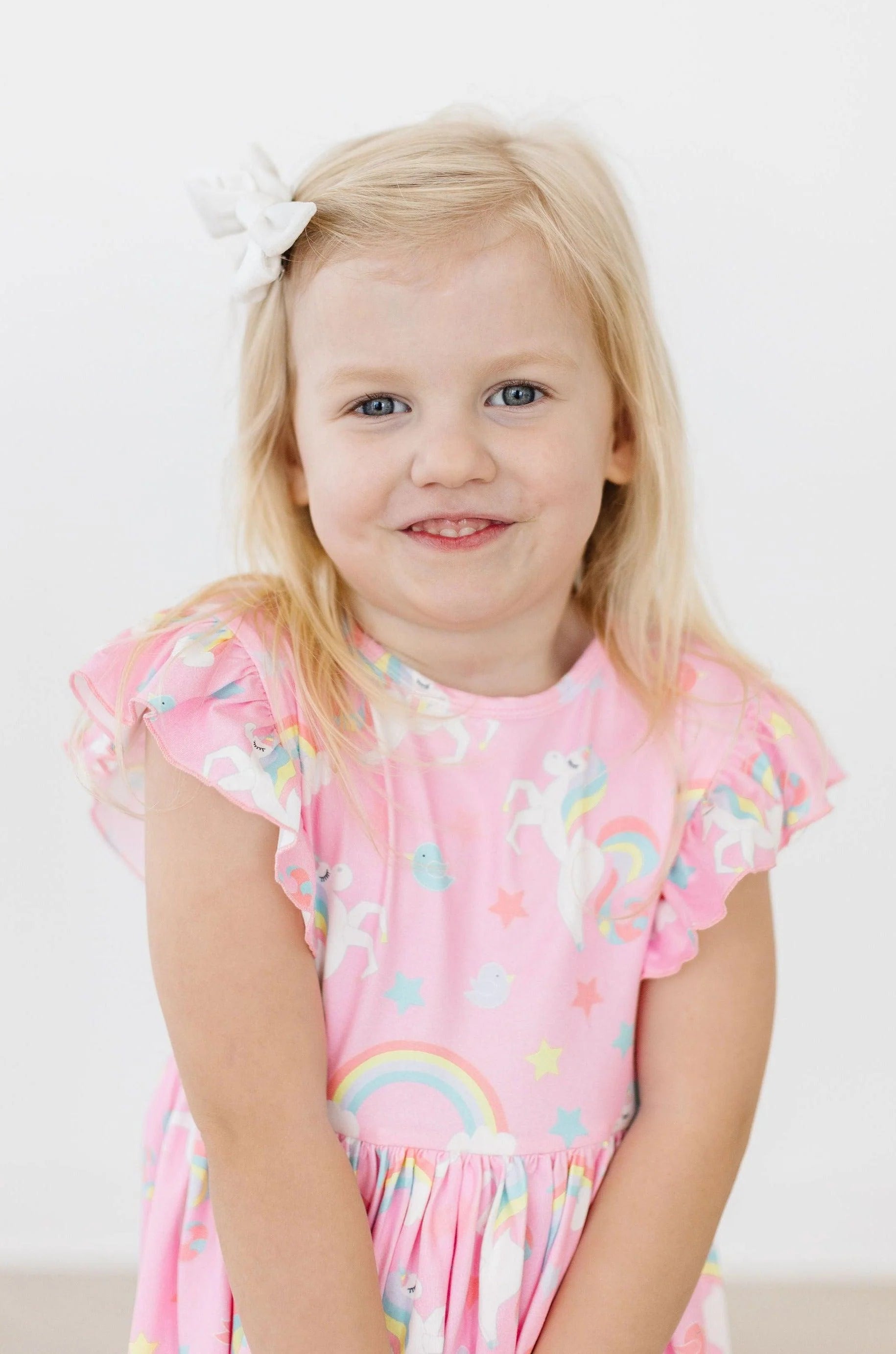 My Little Unicorn Flutter Sleeve Twirl Dress  - Doodlebug's Children's Boutique