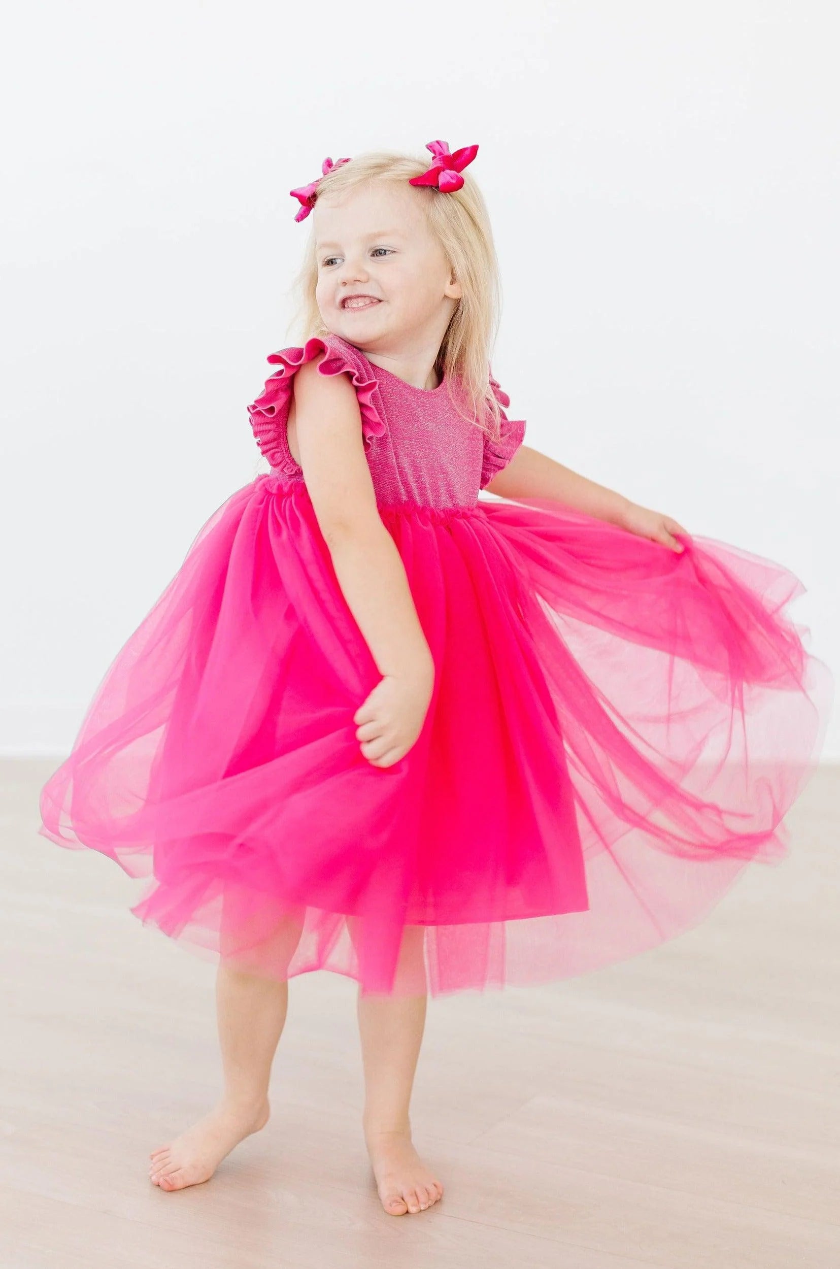 Hot Pink Shimmer Tutu Dress  - Doodlebug's Children's Boutique