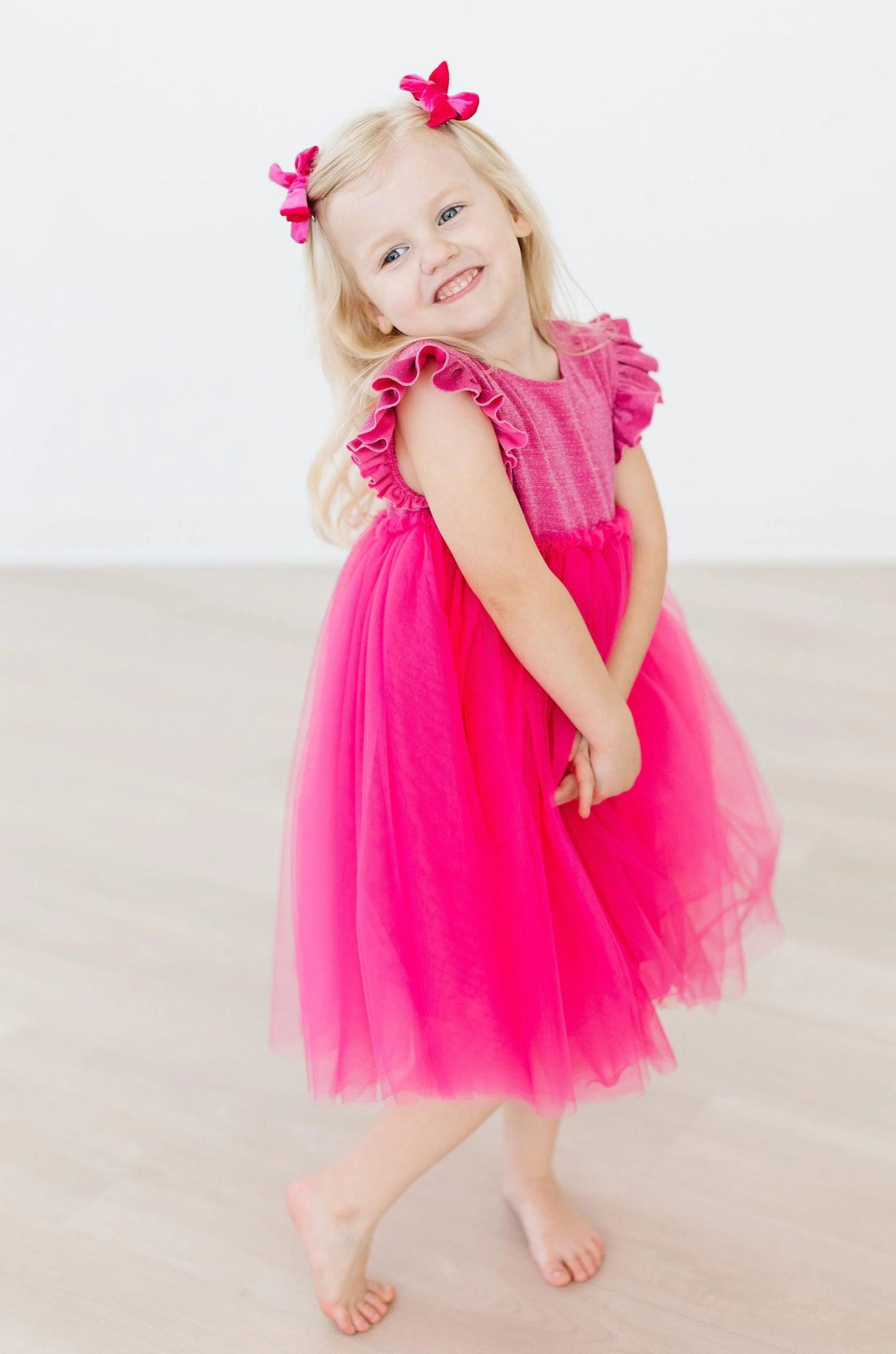 Hot Pink Shimmer Tutu Dress  - Doodlebug's Children's Boutique