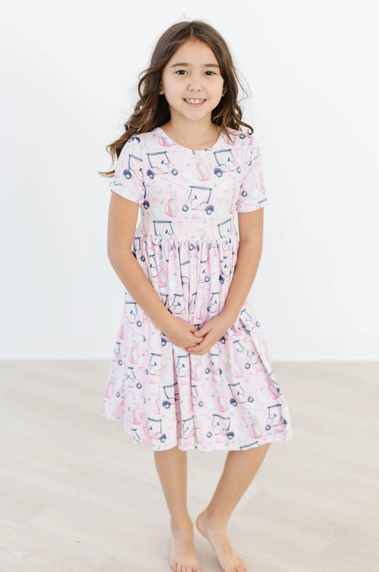 Tee Time Pocket Twirl Dress  - Doodlebug's Children's Boutique