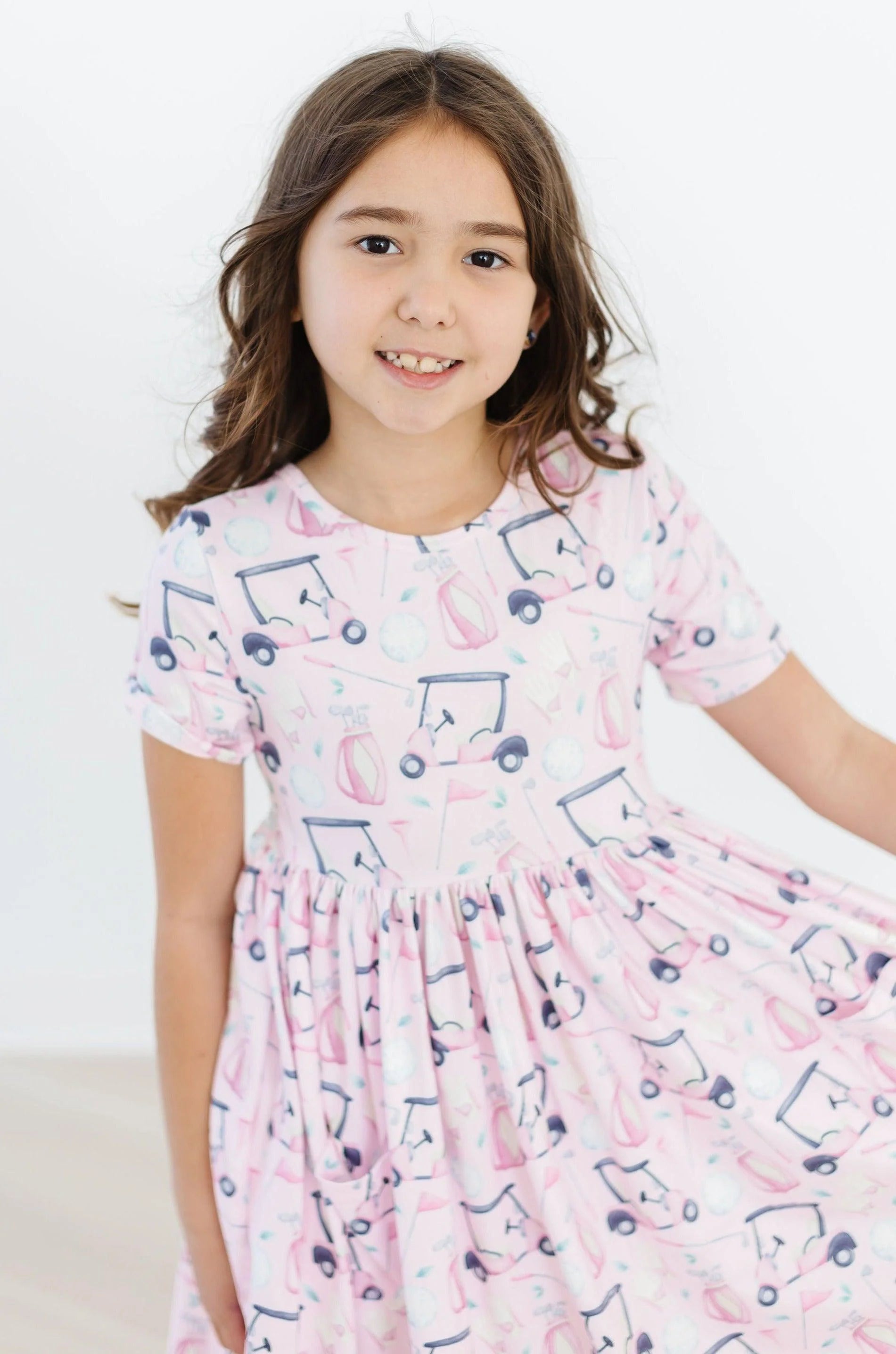 Tee Time Pocket Twirl Dress  - Doodlebug's Children's Boutique