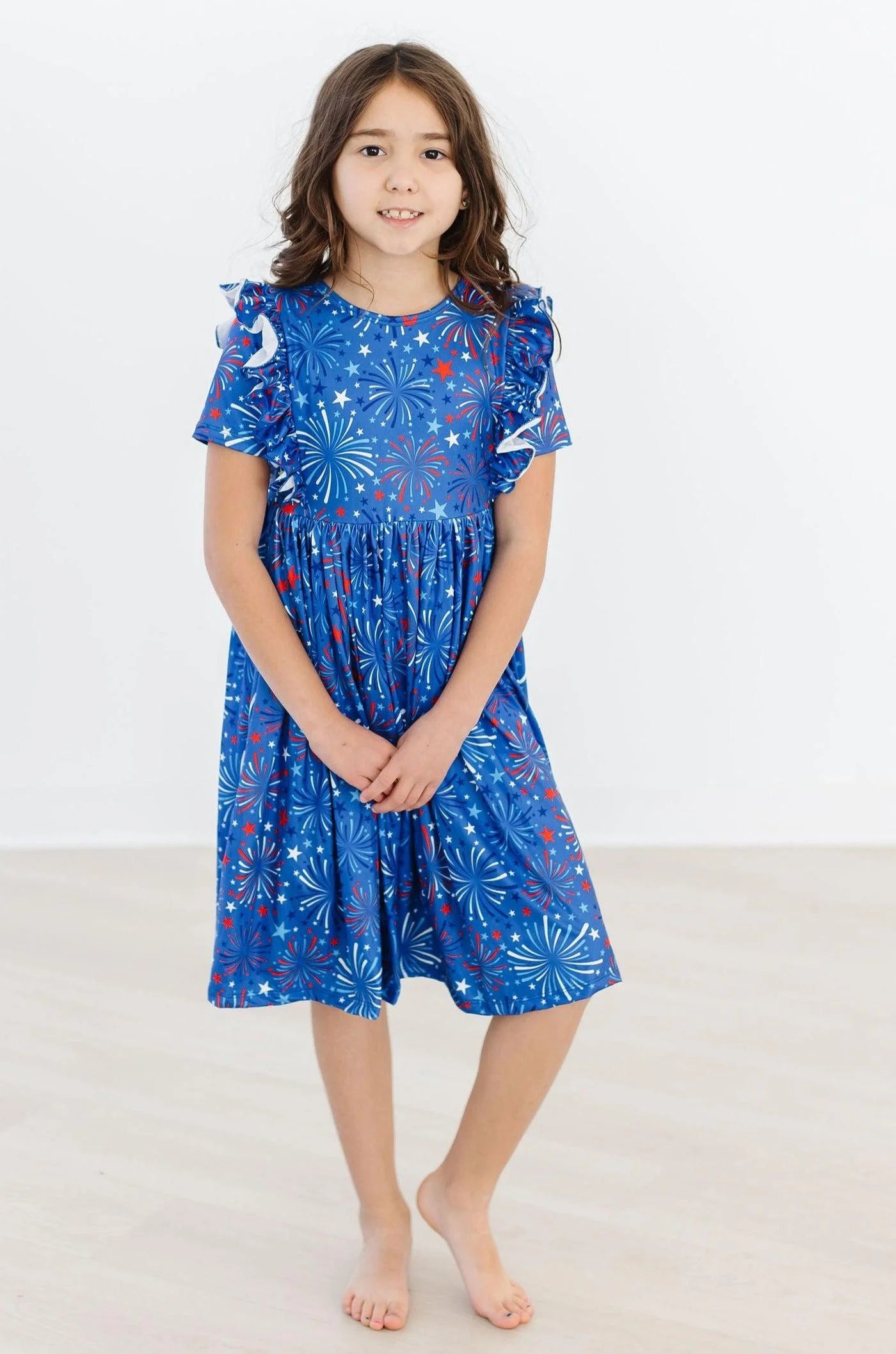 Spark-tacular Ruffle Twirl Dress  - Doodlebug's Children's Boutique