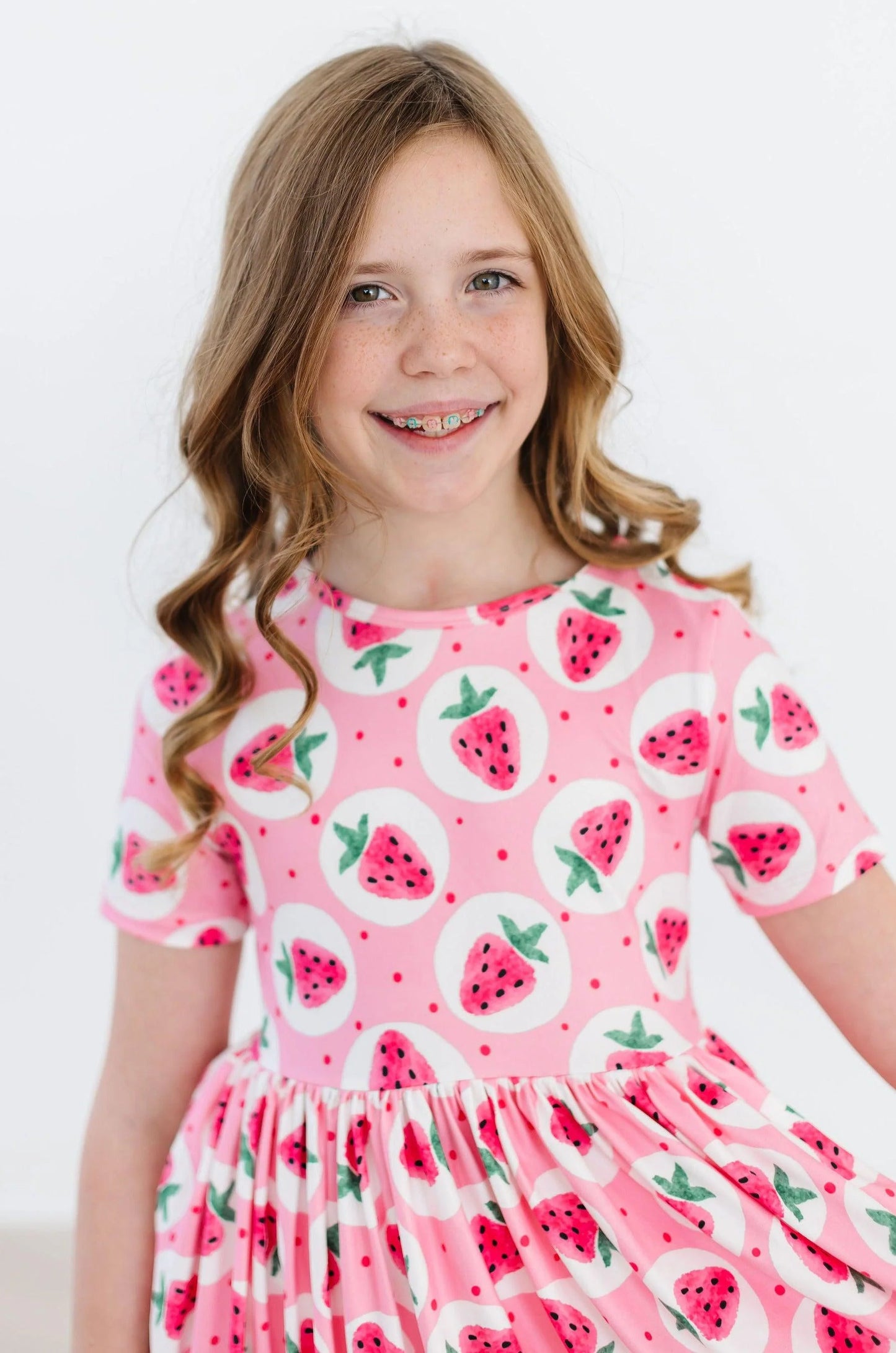 Strawberry Fields Pocket Twirl Dress  - Doodlebug's Children's Boutique