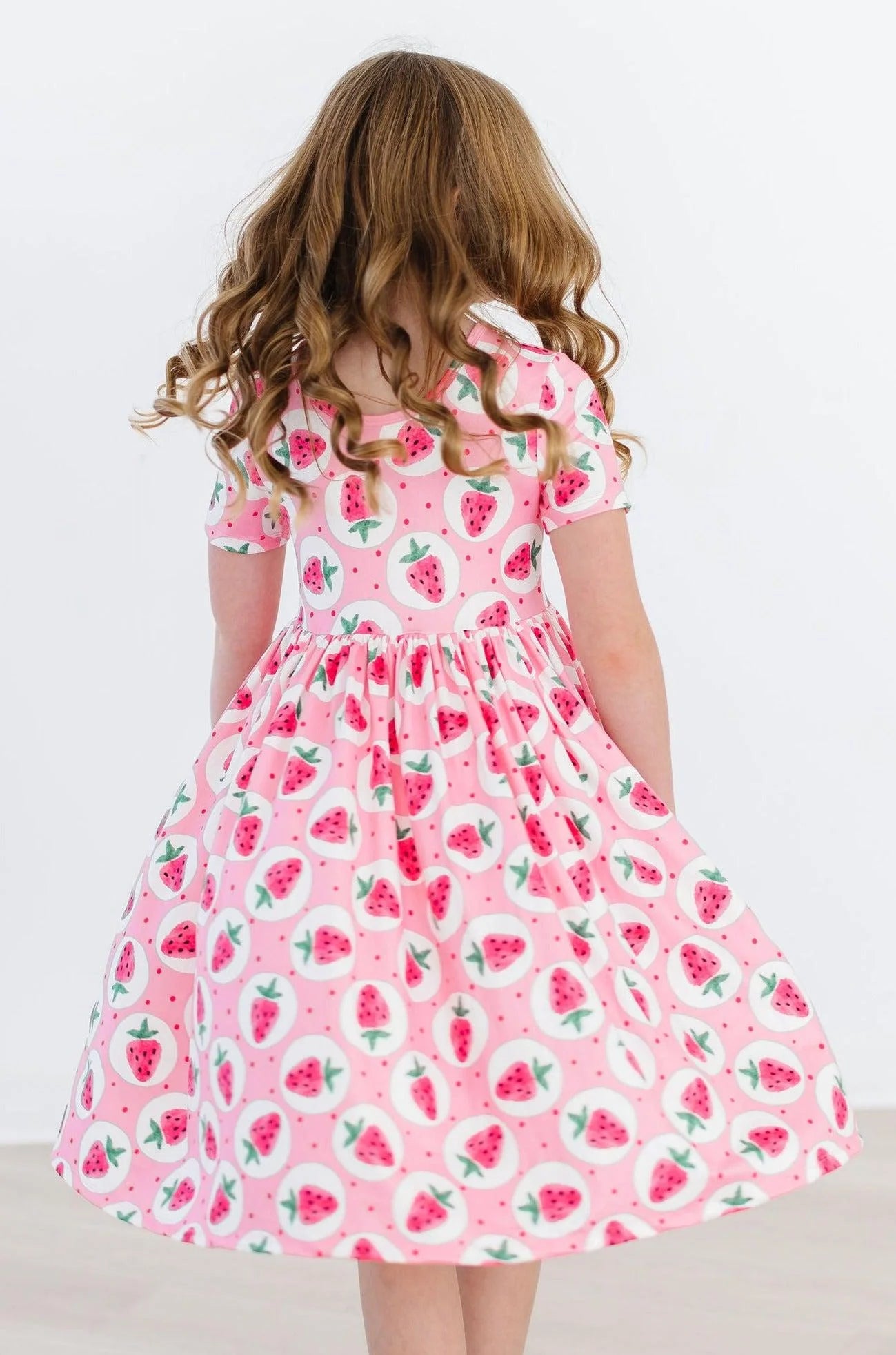 Strawberry Fields Pocket Twirl Dress  - Doodlebug's Children's Boutique