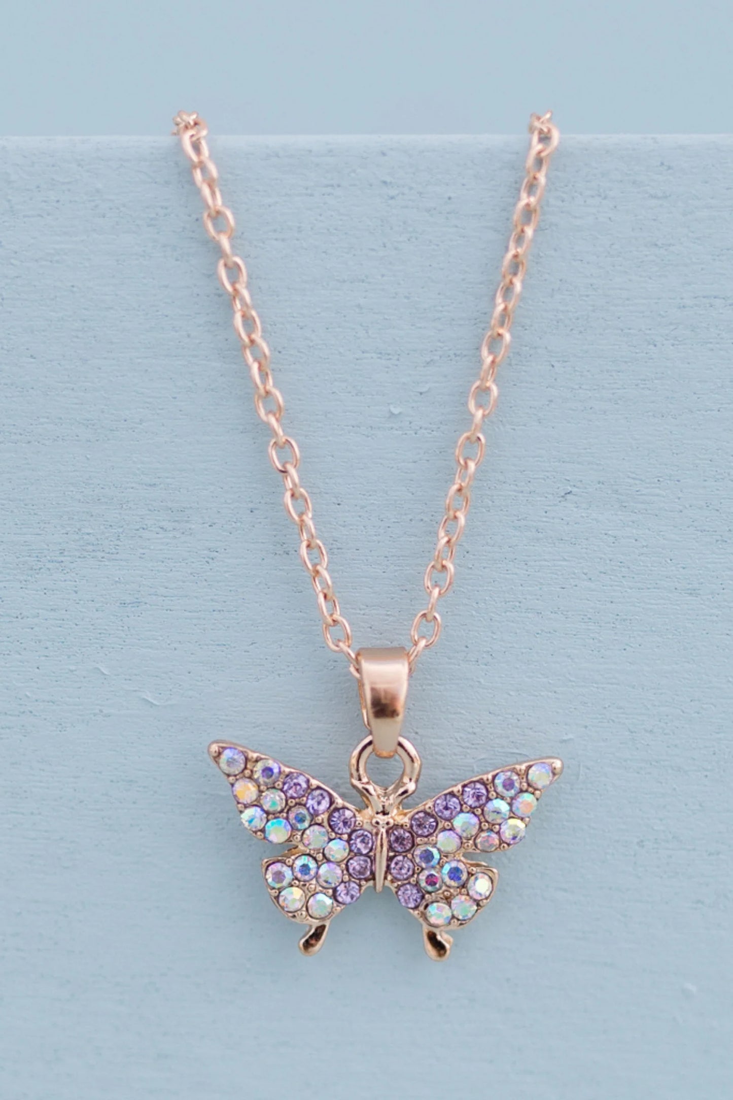 Boutique Butterfly Gem Necklace  - Doodlebug's Children's Boutique