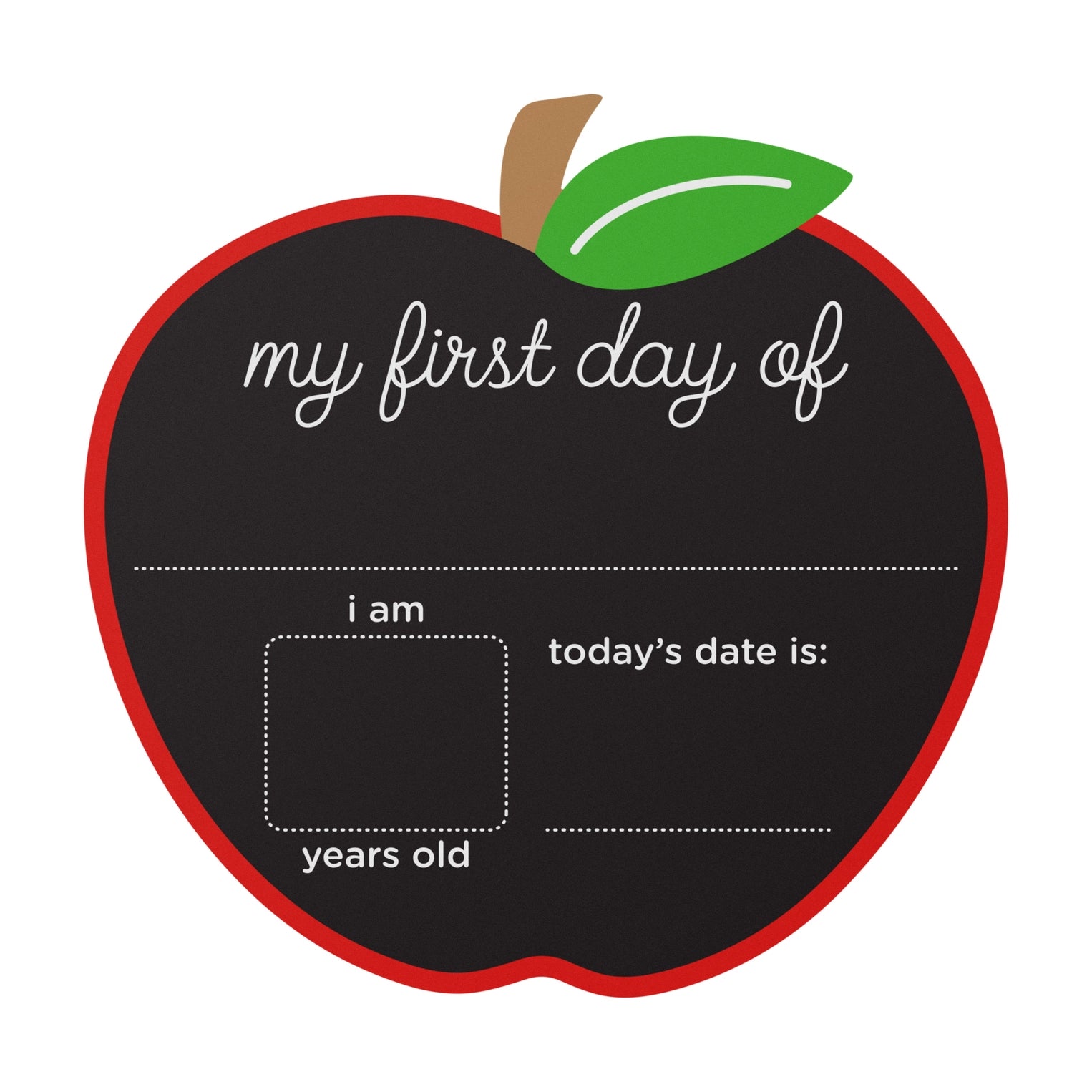 First Day and Last Day of School Apple Chalkboard - Doodlebug's Children's Boutique